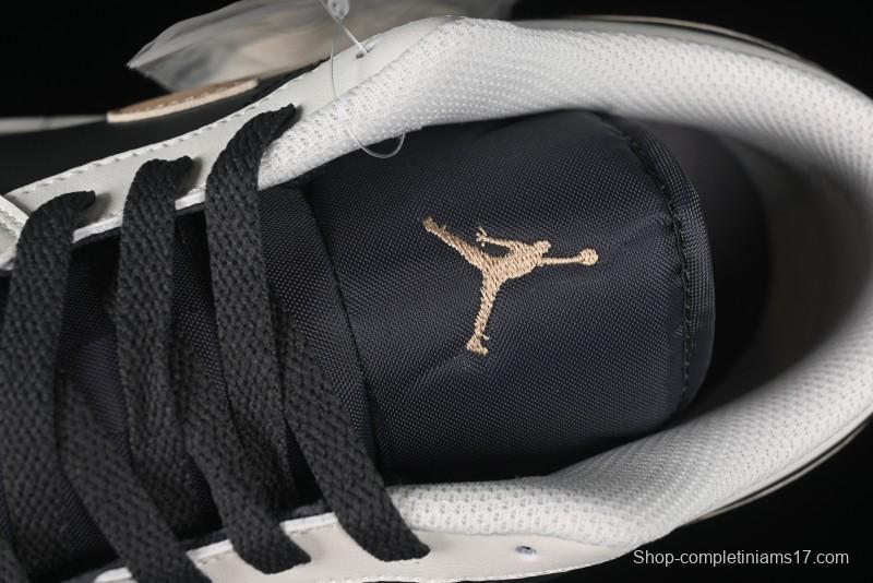 Nike Air Jordan 1 Low AJ1 Retro Casual Sneakers in Black White Grey - IH0649-021