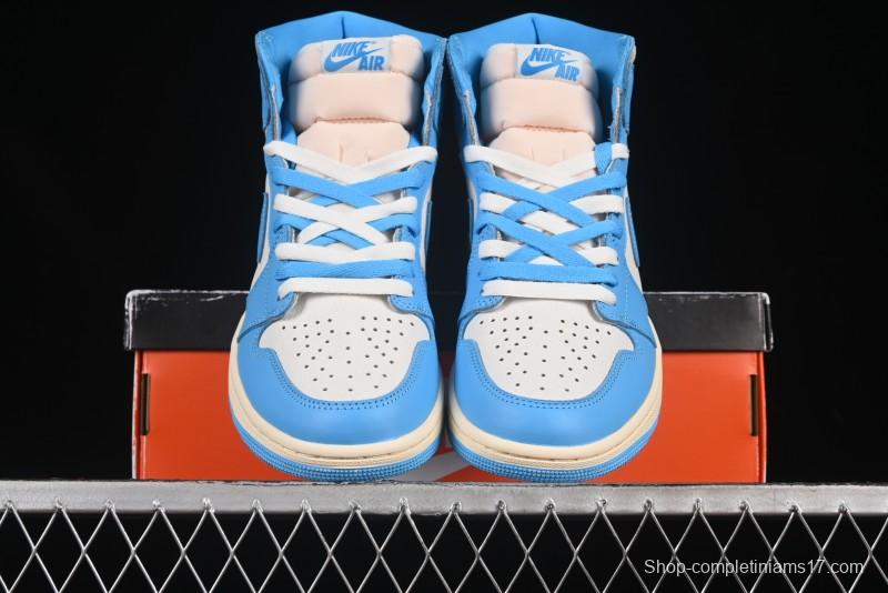 Nike Air Jordan 1 High OG "UNC Reimagined" Retro Basketball Shoes - DZ5485-402
