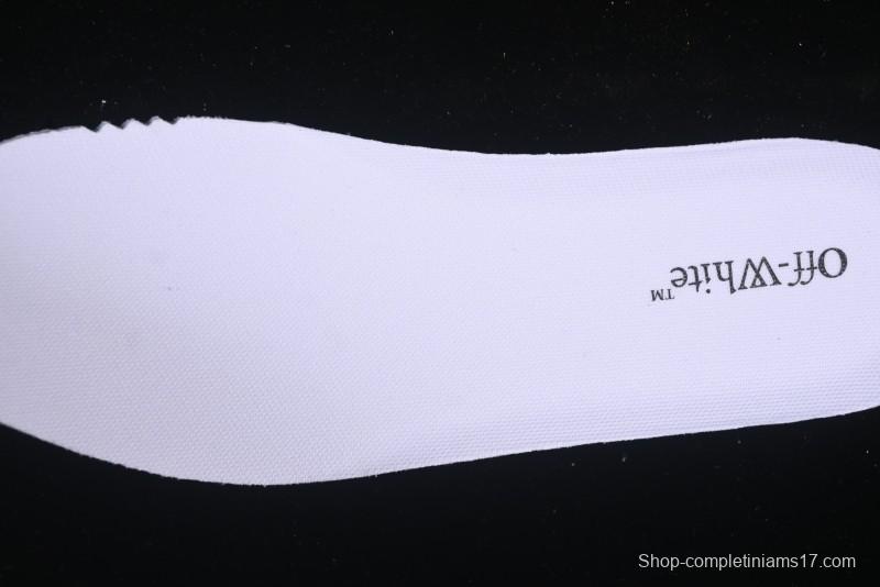 Off-White Out Of Office Low-Top Fashion Sneakers White Blue Star - AJD4