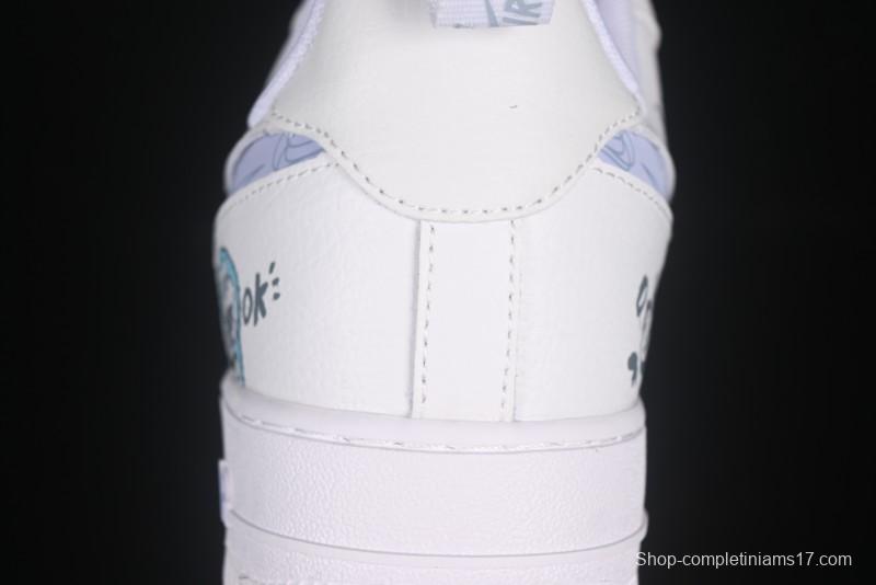 Nike Air Force 1'07 Low "Sesame Street" Custom Casual Sneakers - FB8971-080