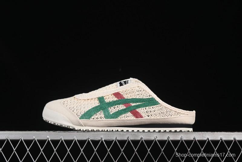 Onitsuka Tiger Mexico 66 Sabot Slip-On Sneakers with Breathable Mesh Upper - 1183C123-103