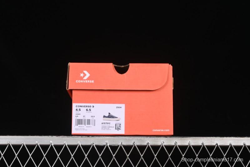 Converse Chuck 1970s Low Top Casual Sneakers with Paisley Pattern - A15751C