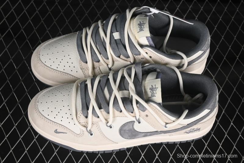 Nike SB Dunk Low Stussy Anniversary Edition Customized Low-Top Skate Shoes - DM6868-093