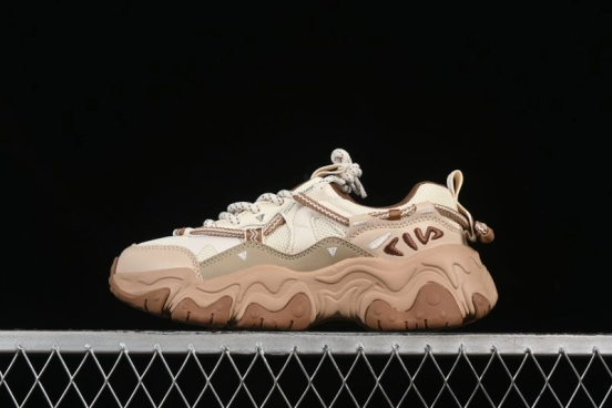 Fila Heritage Fluid Cat Paw 5.0 Retro Dad Shoes with Lace-Up Design - F12W442115FAS