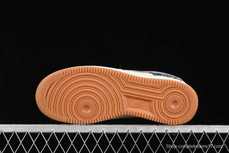 Nike Air Force 1'07 Low Gucci Collaboration Floral Pattern Rubber Sole Casual Sneakers - DF0188-058