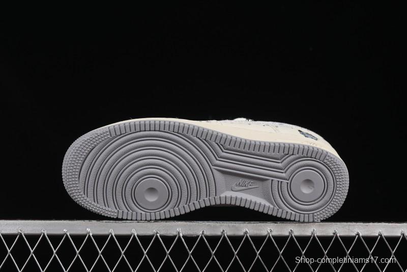 Nike Air Force 1'07 Low x Capybara "Frankenstein" Casual Sneakers - LV0506-220