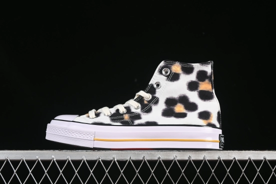 Kenzo Chuck Taylor Ox Hana Leopard Cypress High Top Sneakers - A14788C