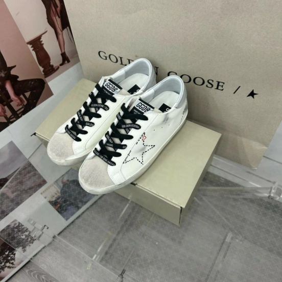 2025 Unisex GGDB White Black Suede Leather Sneakers MJ00260