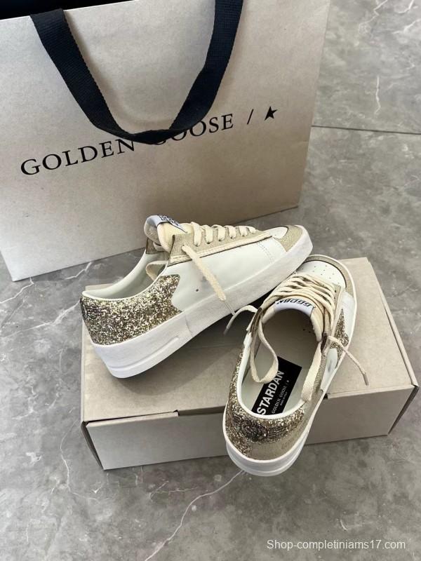 2024 Unisex GGDB White Beige Suede Leather Low-Top Sneakers MJ00260