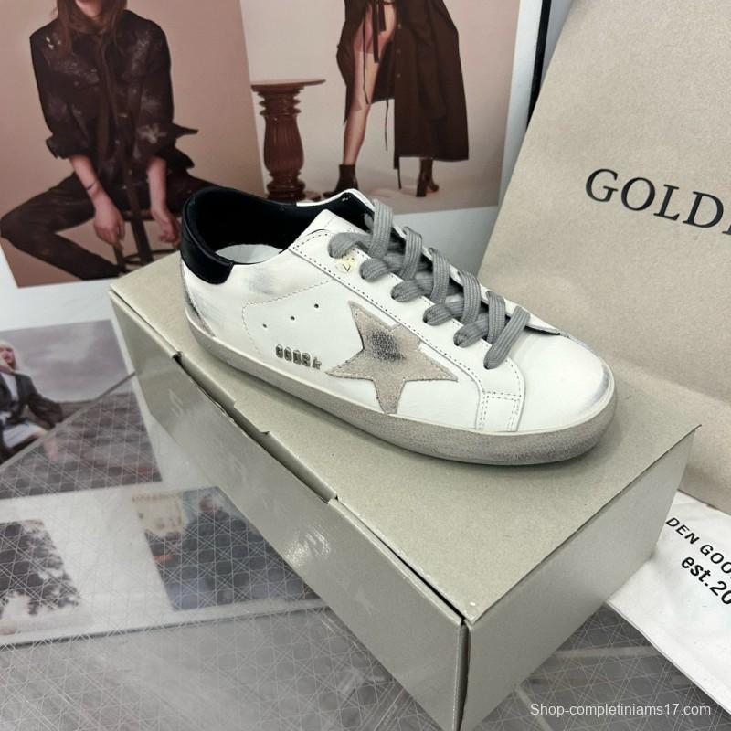 2024 Unisex GGDB White Black Leather Sneakers