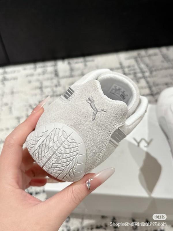 2025 Women Puma White Leather Sneakers KFY00260