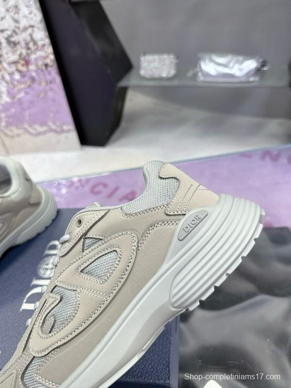 2024 Unisex Dior Stone Island B30 Beige White Mesh Sneakers MJ00330