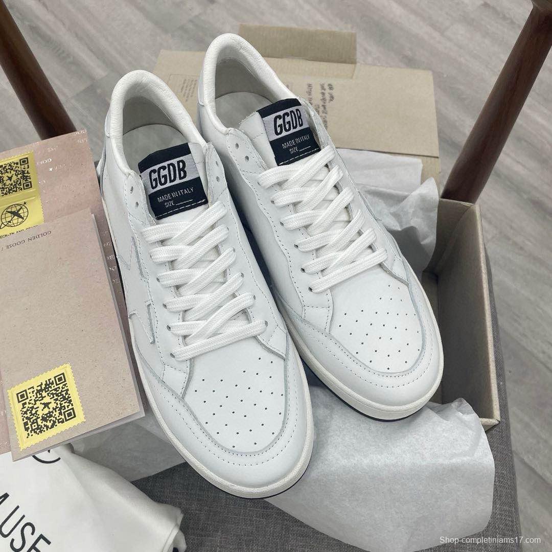 2024 Unisex GGDB White Leather Sneakers MJ00260