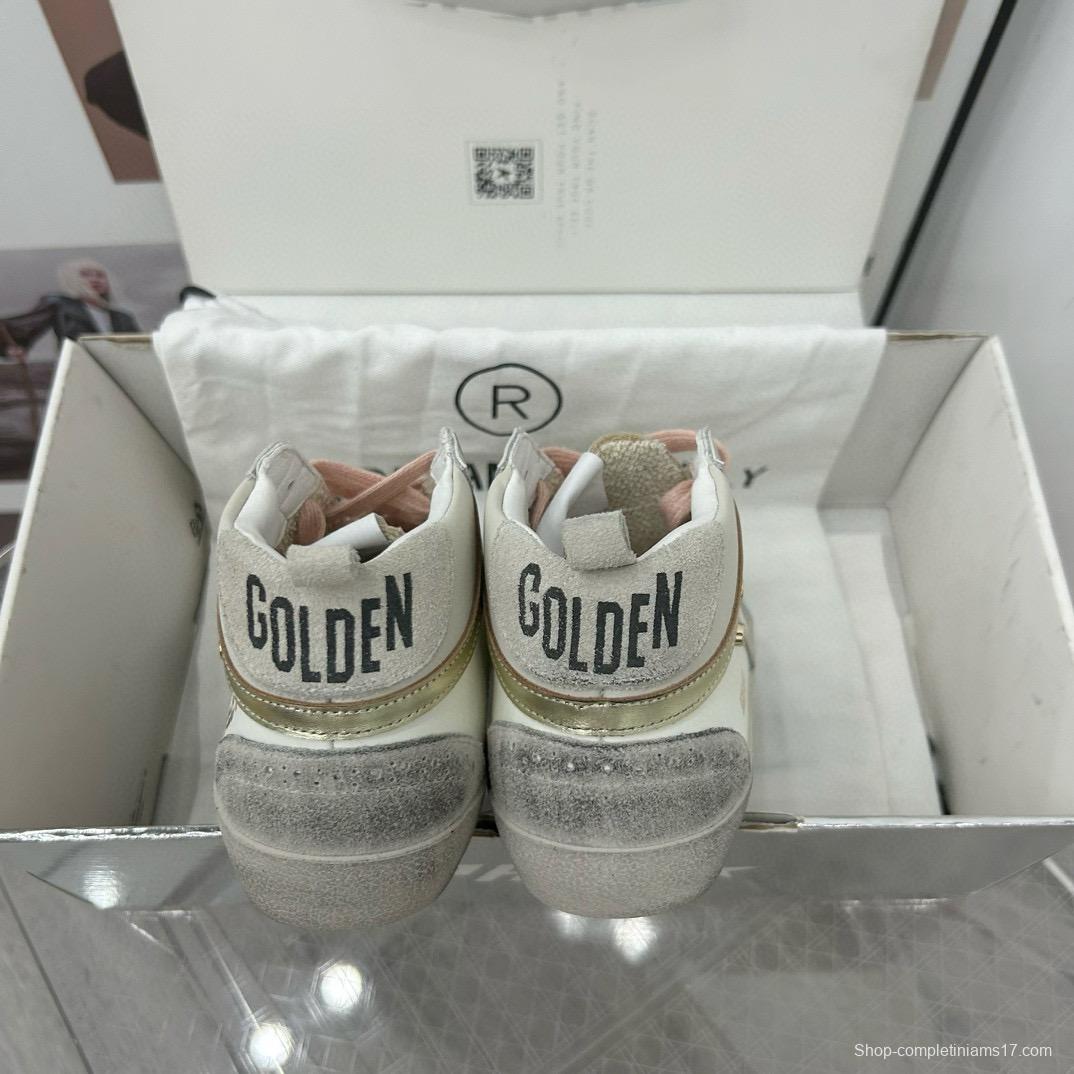 2024 Unisex GGDB White Pink Grey Suede Leather High Top Sneakers MJ00300