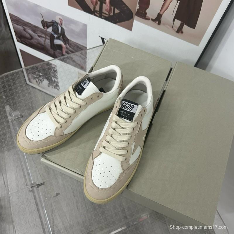 2024 Unisex GGDB White Beige Leather Suede Low Top Sneakers MJ00260