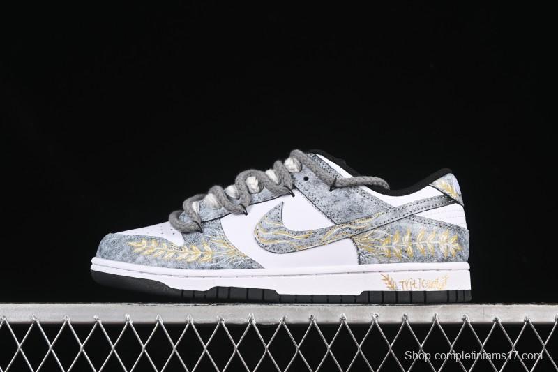 Nike SB Dunk Low Wheat Strap Low-Top Casual Skate Shoes - DD1391-100