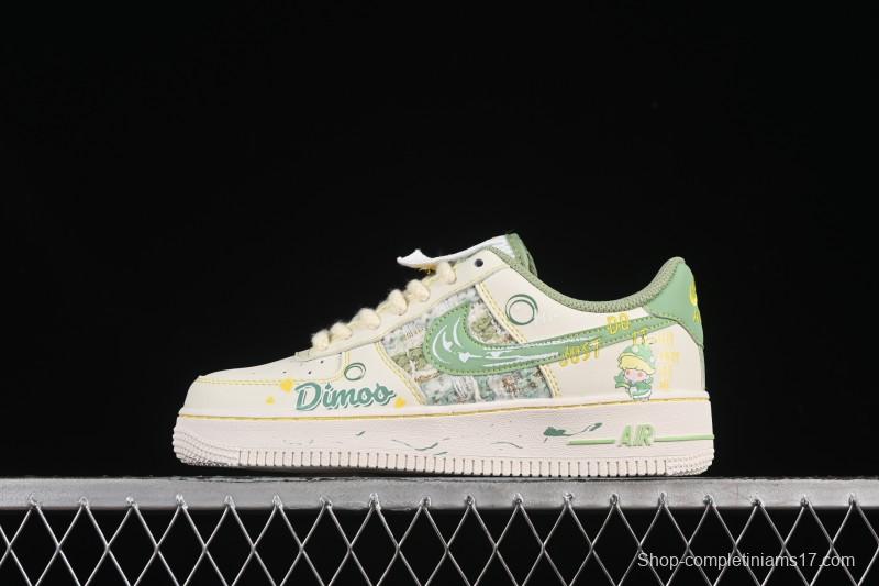 Nike Air Force 1'07 Low Bubble Mart Dimoo Casual Sneakers - FJ7740-110