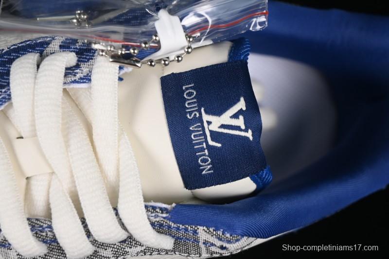 Nike Air Force 1 '07 Low LV Collaboration Gray Blue Denim Casual Sneakers - SC9207-540