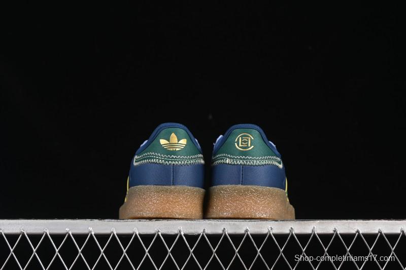 Adidas Originals Gazelle S By JR5408 Clot Collaboration Platform Casual Slip-Resistant Wear-Resistant Low-Top Sneakers