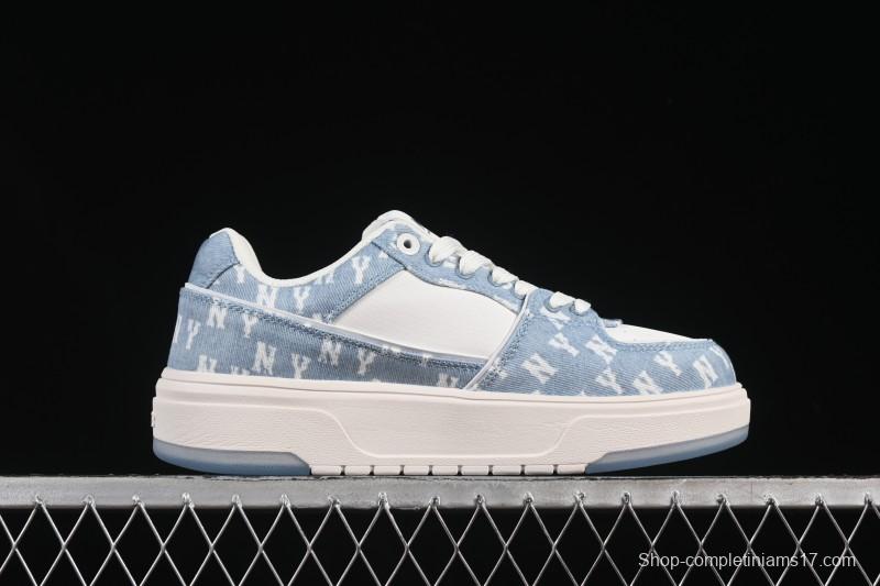 Adidas NY MLB Chunky Liner Embo Monogram New York Yankees Height-Increasing Thick Sole Casual Running Shoes - 3ASXV015N50BLS