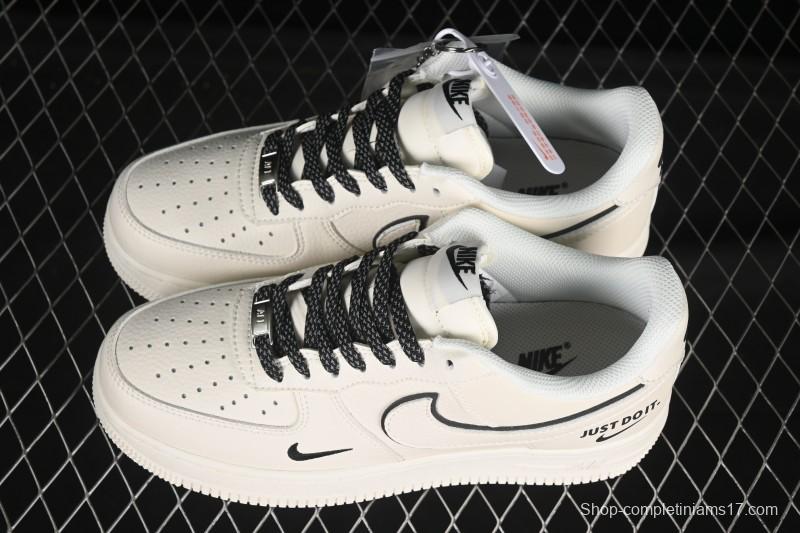 Nike Air Force 1 '07 Low Just Do It Gray Blue Denim Casual Sneakers - CS5288-012