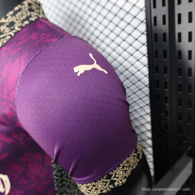 Player Version 25/26 AC Milan Redesigned Away Purple with Geometric Pattern Jersey