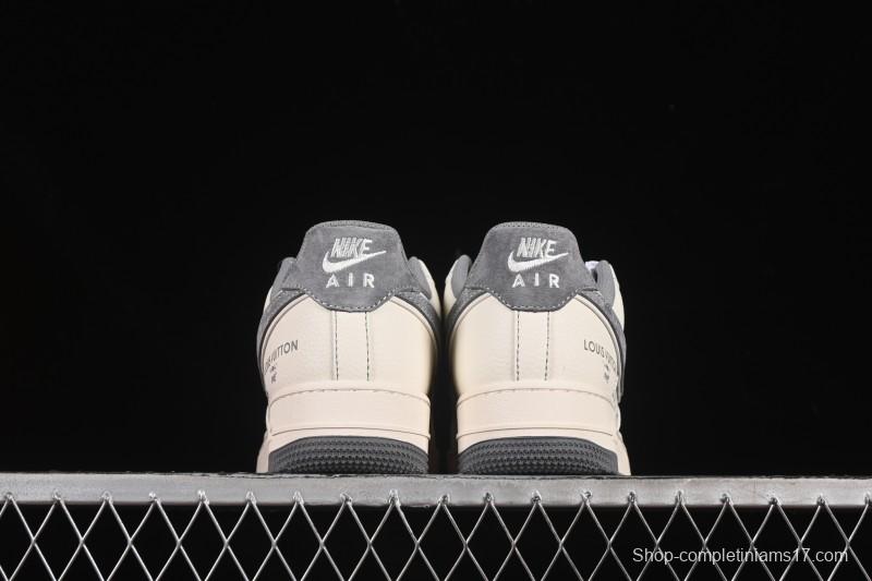 Nike Air Force 1 '07 Low LV Collaboration Light Gray Small Double Hook Casual Sneakers - YX5066-350