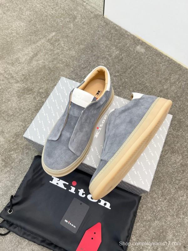 Kiton Men's Four Seasons Classic Casual Slip-On Loafer - AS00320