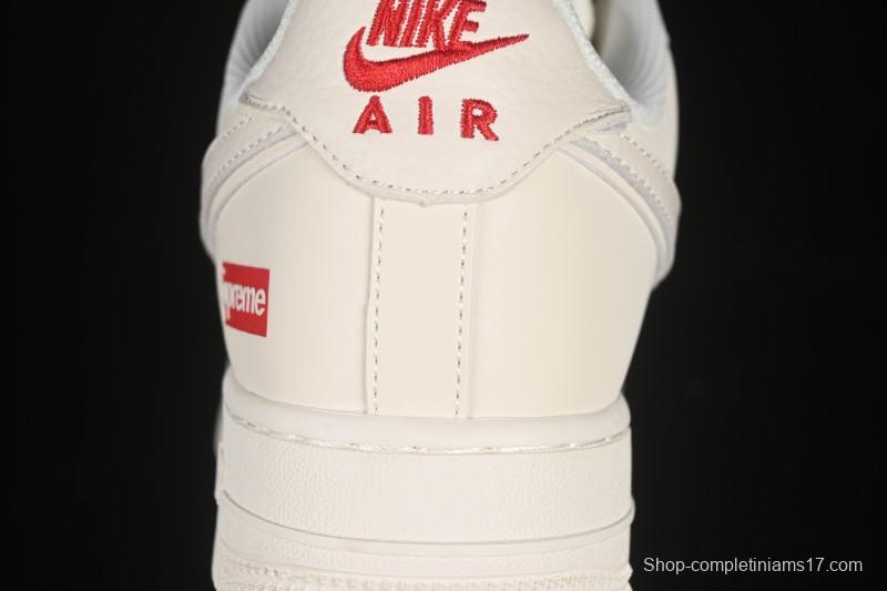 Nike Air Force 1 '07 Low Supreme Collaboration Versatile Beige Casual Sneakers - CS5288-011