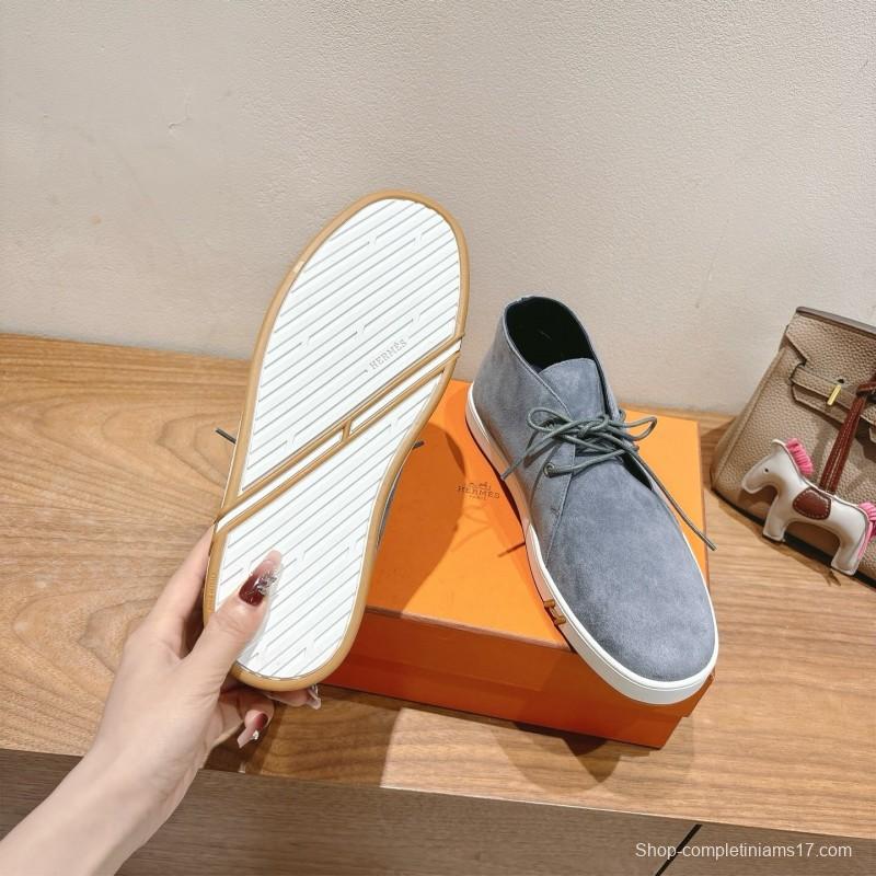 2025 Unisex H Grey Suede Boots AS00380