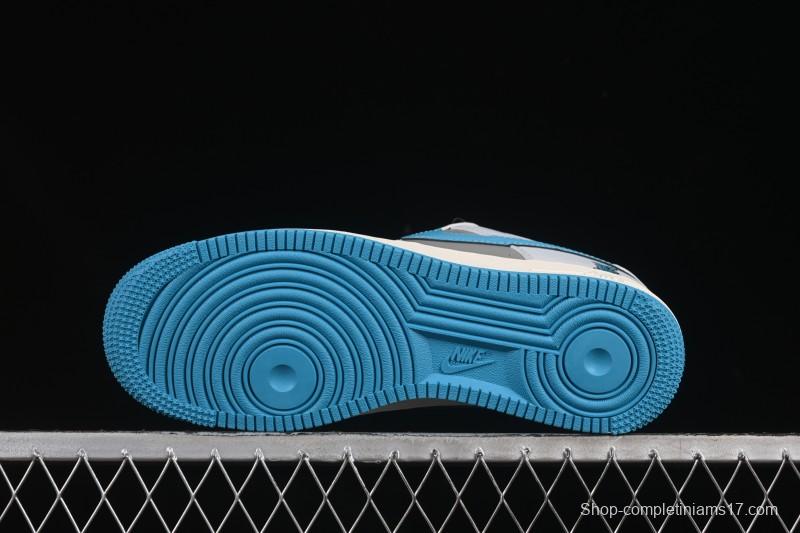 Nike Air Force 1 '07 Low LV Collaboration Gray Blue Sole Casual Sneakers - JJ2508-704