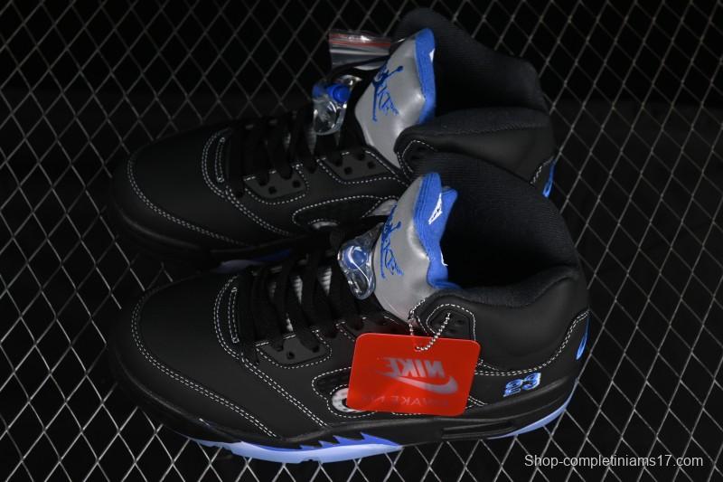 Nike Awake NY x Air Jordan 5 Black Metallic Basketball Shoes - DV4982-004