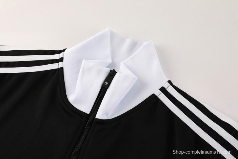 2025 Adidas Original Black Full Hoodie Zipper Jacket +Long Pants