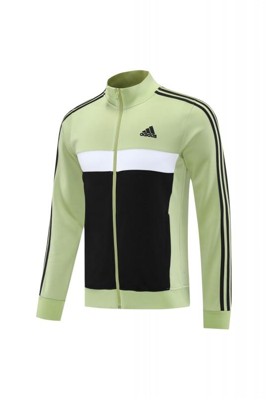 2025 Adidas Light Green/Black Full Zipper Jacket +Long Pants