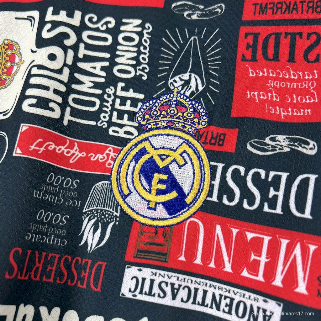 2025/26 Real Madrid Doodle Board Jersey