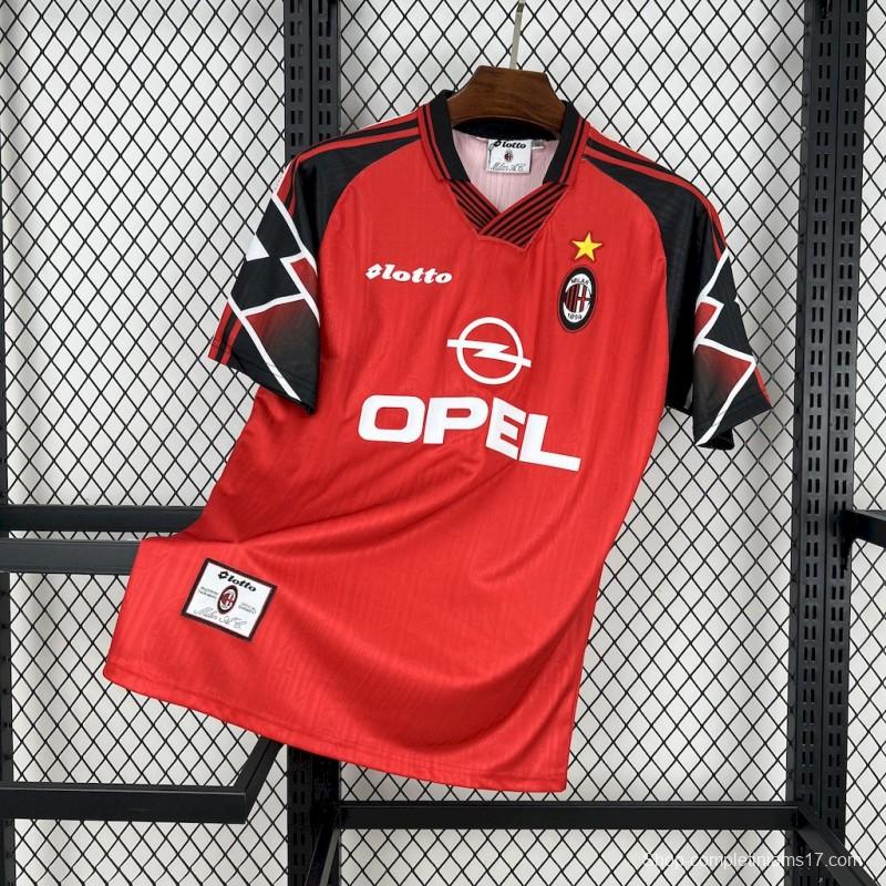 Retro 1998/99 AC Milan Away Red Jersey