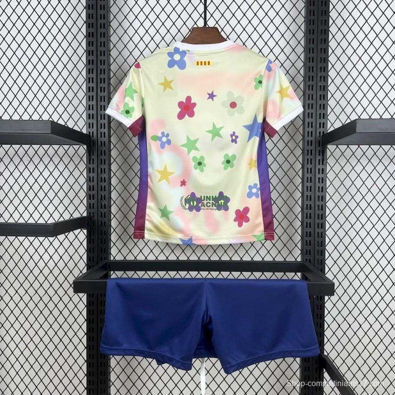 2025/26 KidsBarcelona Flower Special Edition Jersey