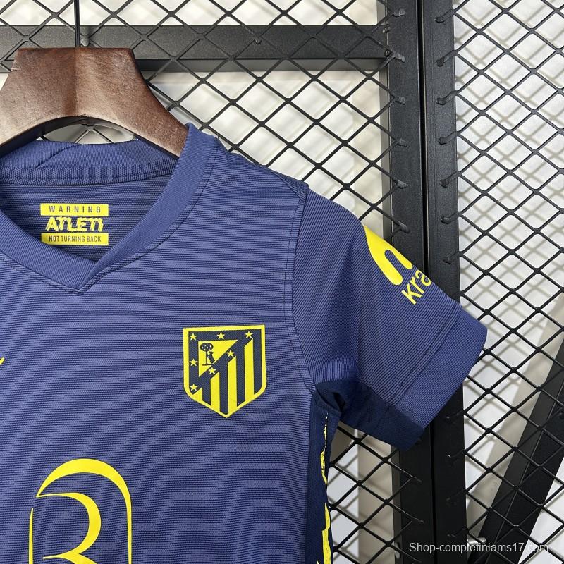 25/26 Kids Atletico Madrid Away Size 16-28 Jersey