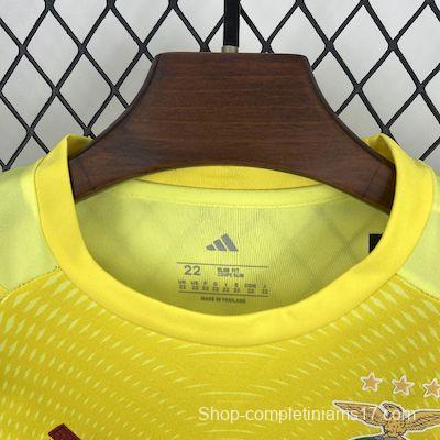 2025/26 Kids Benfica Yellow Goalkeeper Kit