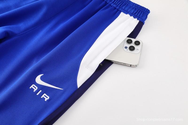 2025 NIKE Blue/Navy Full Zipper Jacket + Long Pants