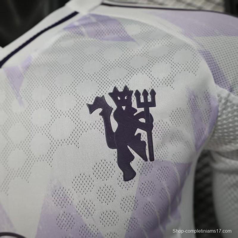 Player Version 25/26 Manchester United Away Long Sleeve Jersey