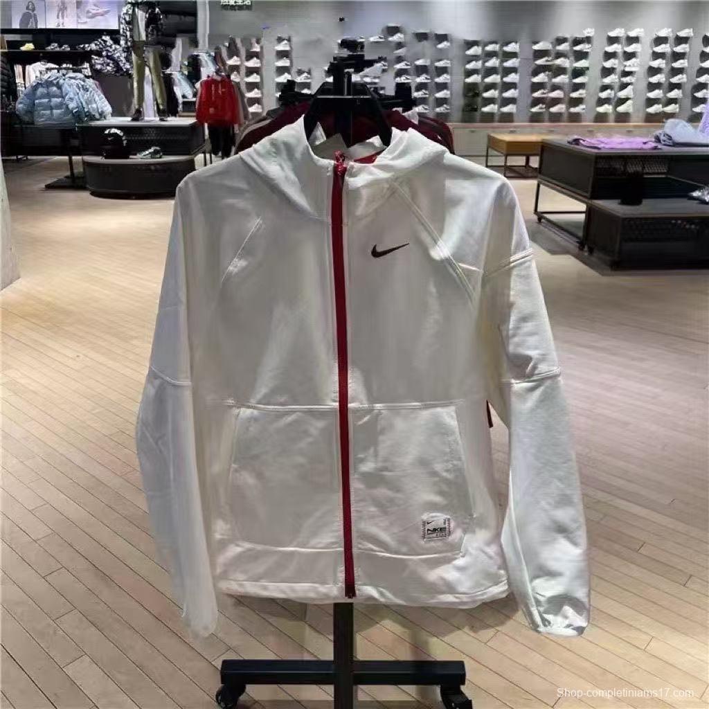 2025 NIKE White/Black Casual Jacket Windbreaker - 2 Colors