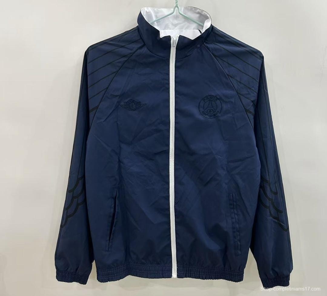 25/26 PSG Reversible White/Navy  Windbreaker