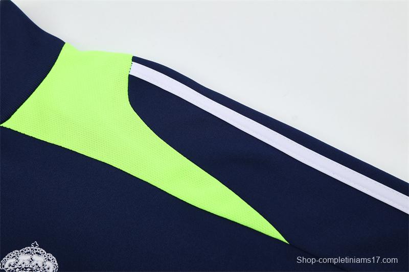 Retro 12/13 Real Madrid Royal Blue Half Zipper Jacket