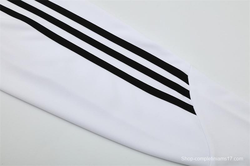 Retro 13/14 Real Madrid White Half Zipper Jacket