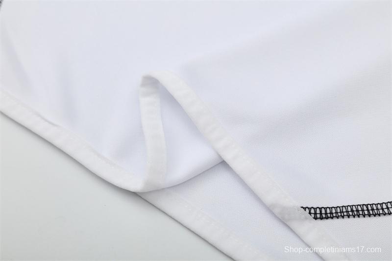 Retro 13/14 Real Madrid White Half Zipper Jacket