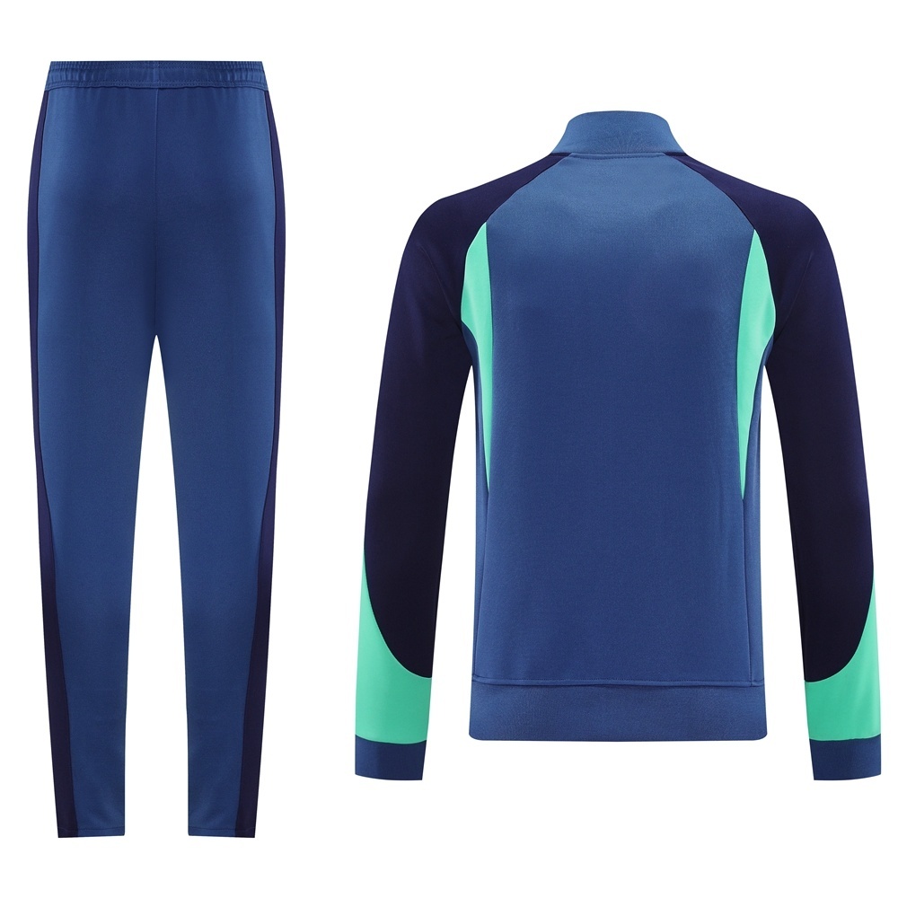 2025 NIKE Blue/Green/Black Full Zipper Jacket + Long Pants