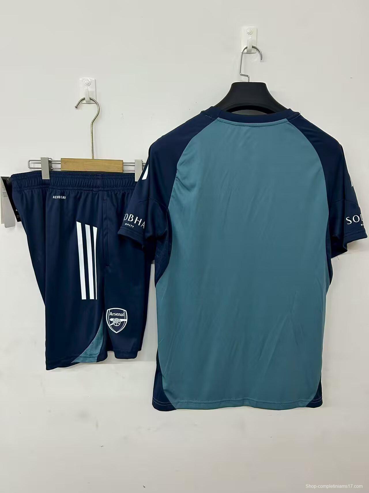 25/26 Arsenal Pre-Match Training Jersey Navy Blue+ Shorts