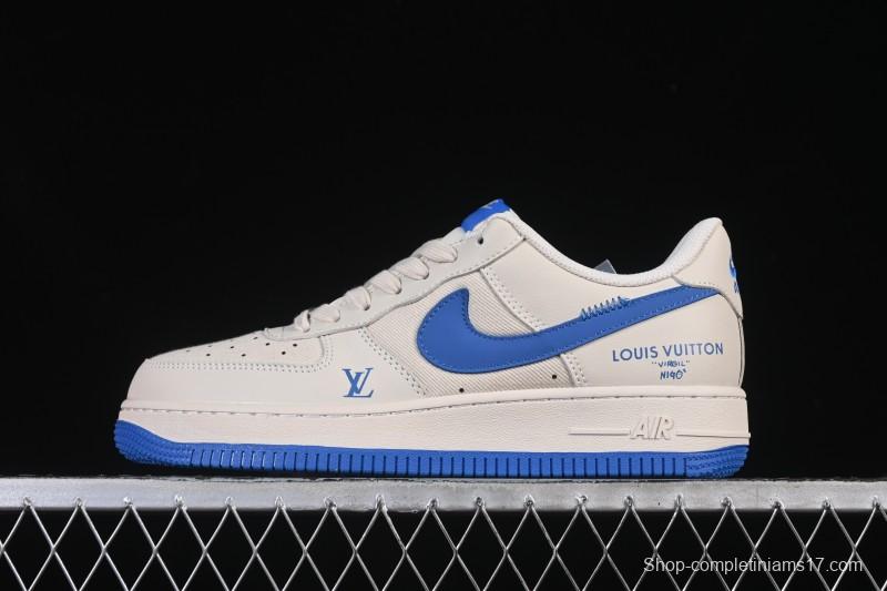 Nike Air Force 1 '07 Low LV Collaboration Mesh Panel Light Blue Low-Top Casual Sneakers - QW5836-025