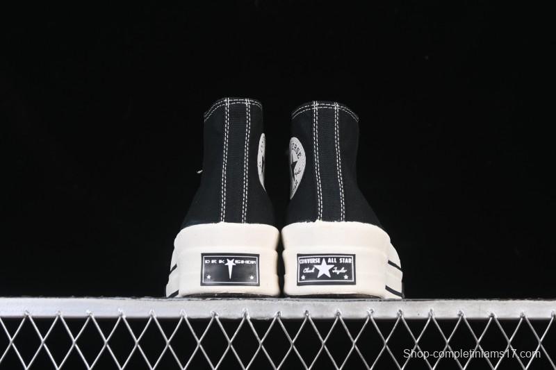 Rick Owens Drkshdw Converse Chuck 70 High Top Platform Casual Canvas Shoes - A06754C